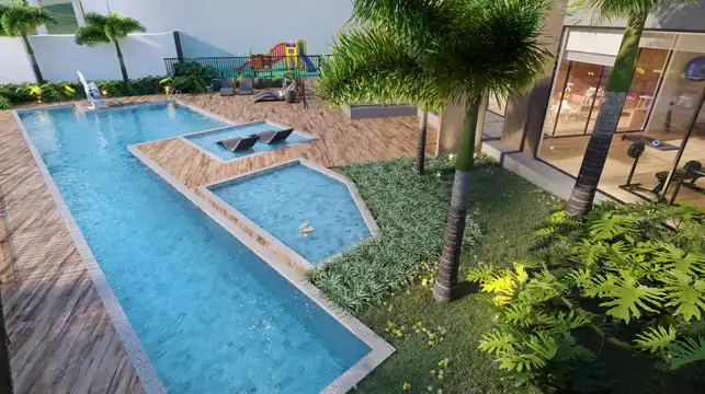 Sensia Way - Piscinas adulto e infantil com deck